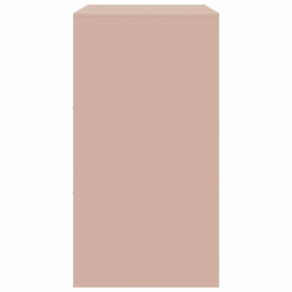 vidaXL Sideboard Pink 67x39x73 cm Steel