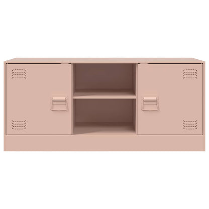 vidaXL TV Cabinet Pink 99x39x44 cm Steel