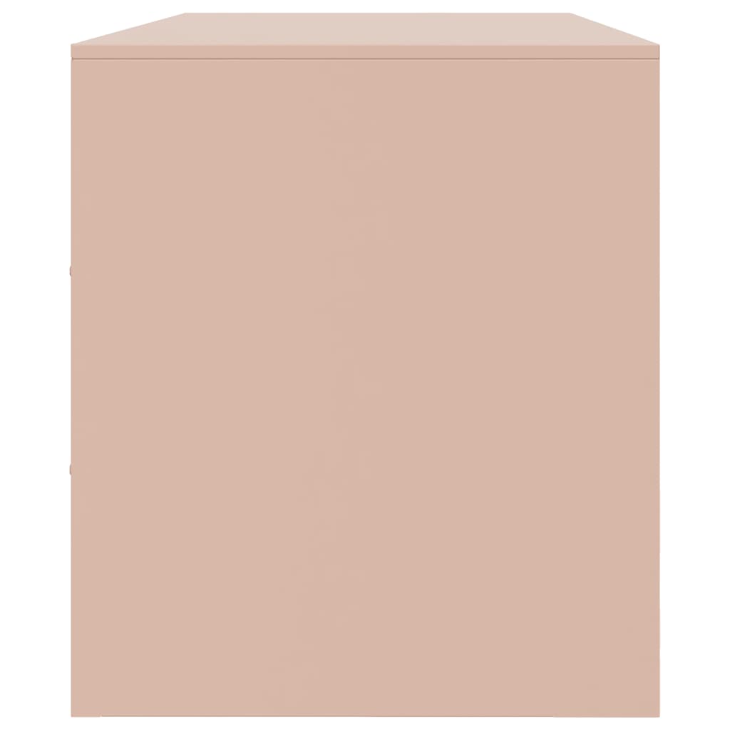 vidaXL TV Cabinet Pink 99x39x44 cm Steel