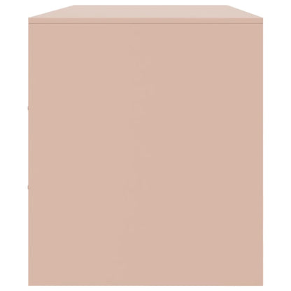 vidaXL TV Cabinet Pink 99x39x44 cm Steel