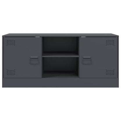 vidaXL TV Cabinet Anthracite 99x39x44 cm Steel
