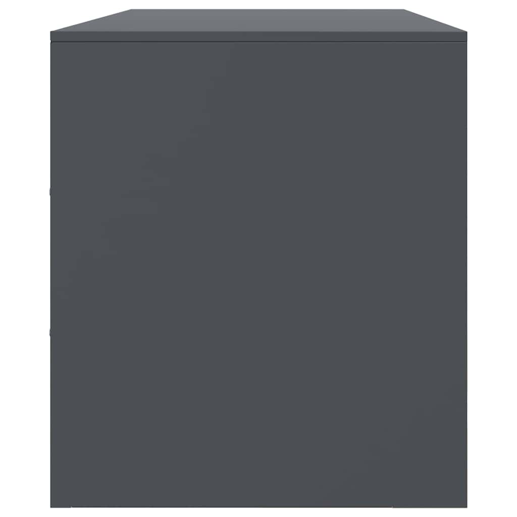vidaXL TV Cabinet Anthracite 99x39x44 cm Steel