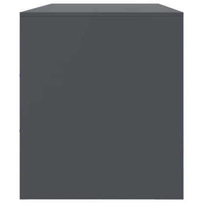 vidaXL TV Cabinet Anthracite 99x39x44 cm Steel