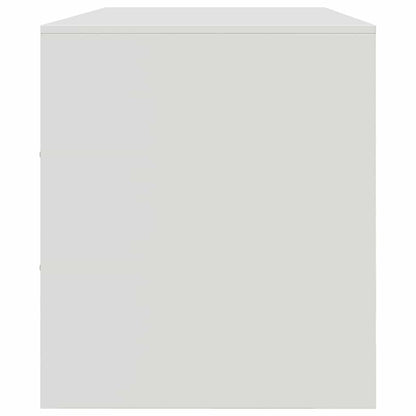 vidaXL TV Cabinet White 99x39x44 cm Steel