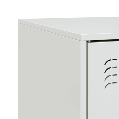 vidaXL TV Cabinet White 99x39x44 cm Steel