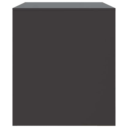 vidaXL TV Cabinet Black 67x39x44 cm Steel