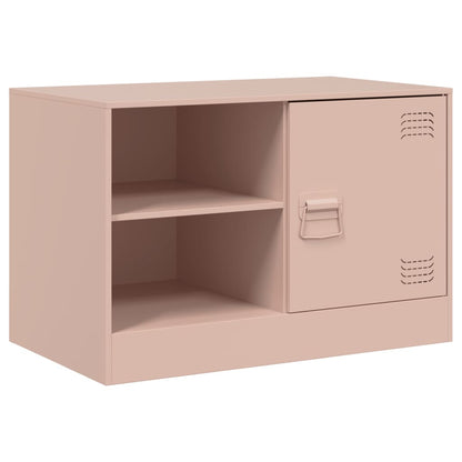 vidaXL TV Cabinets 2 pcs Pink 67x39x44 cm Steel