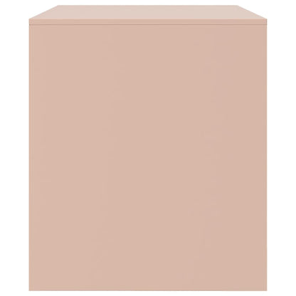 vidaXL TV Cabinets 2 pcs Pink 67x39x44 cm Steel