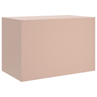 vidaXL TV Cabinets 2 pcs Pink 67x39x44 cm Steel