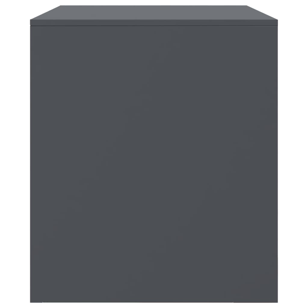 vidaXL TV Cabinet Anthracite 67x39x44 cm Steel