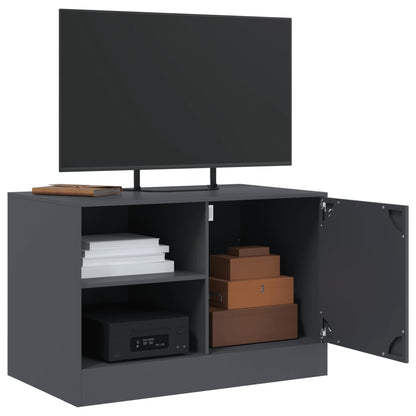 vidaXL 2 Piece TV Cabinet Set Anthracite 67x39x44 cm Steel