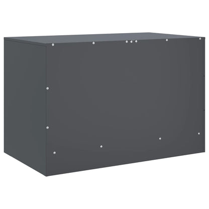 vidaXL 2 Piece TV Cabinet Set Anthracite 67x39x44 cm Steel