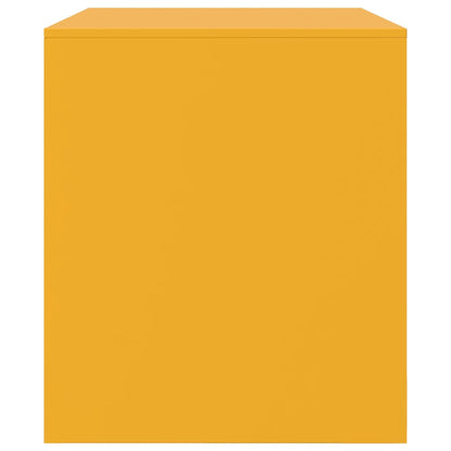 vidaXL TV Cabinet Mustard Yellow 67x39x44 cm Steel