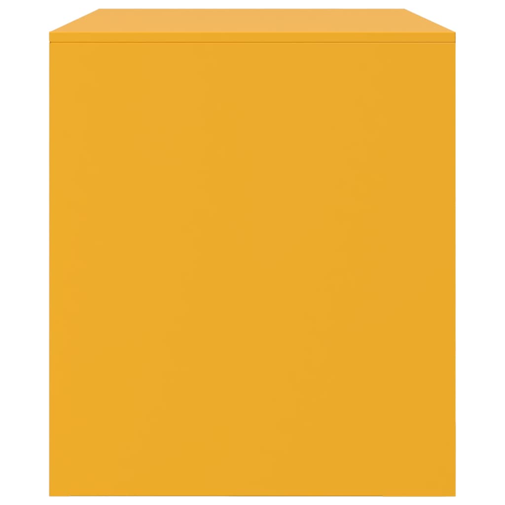 vidaXL TV Cabinets 2 pcs Mustard Yellow 67x39x44 cm Steel
