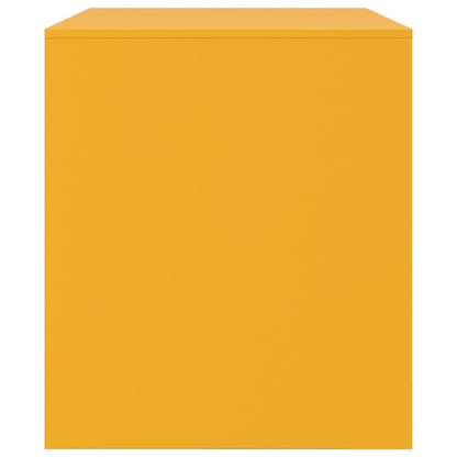 vidaXL TV Cabinets 2 pcs Mustard Yellow 67x39x44 cm Steel