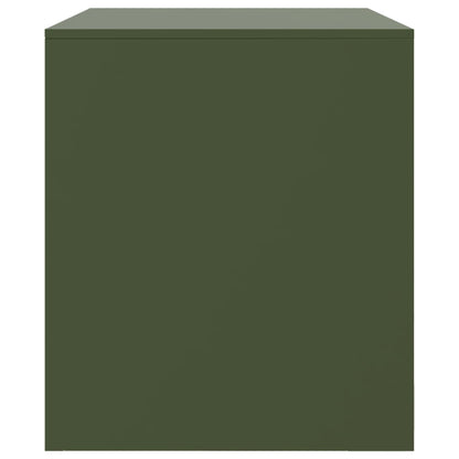 vidaXL TV Cabinets 2 pcs Olive Green 67x39x44 cm Steel