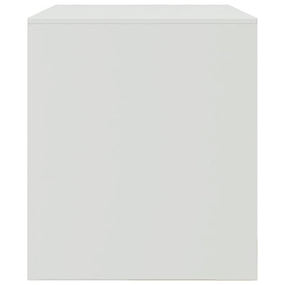 vidaXL TV Cabinet White 67x39x44 cm Steel