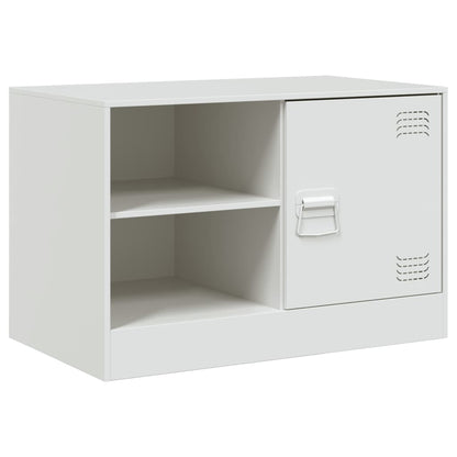 vidaXL TV Cabinets 2 pcs White 67x39x44 cm Steel