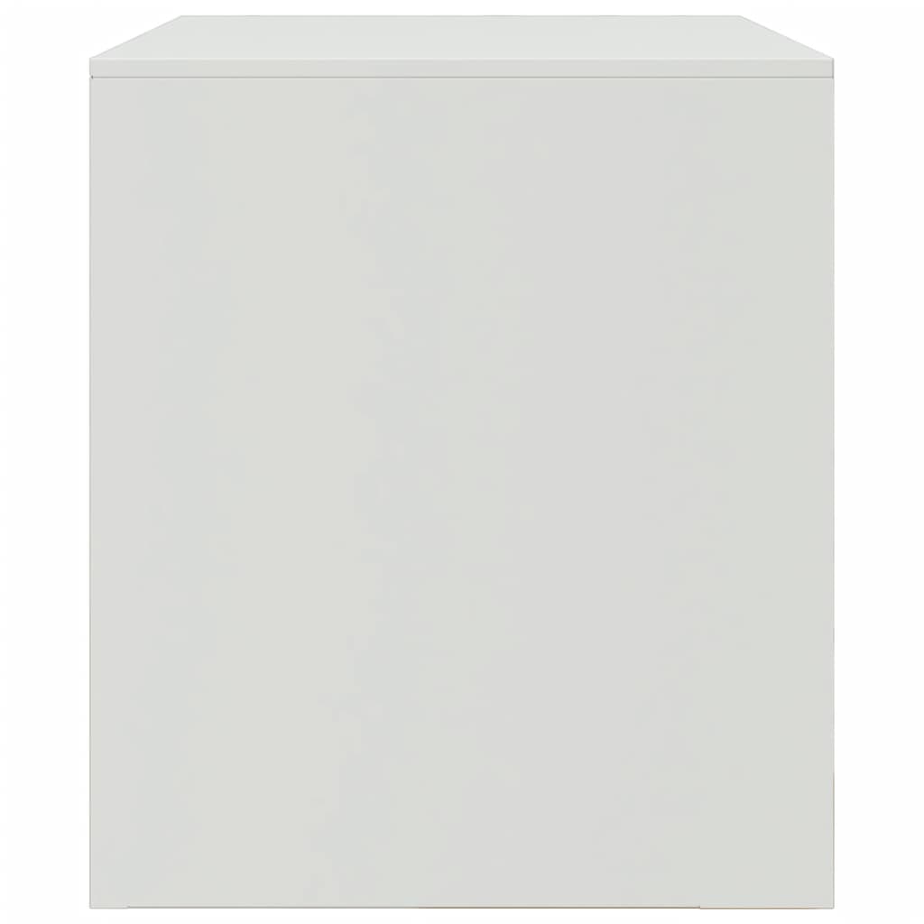 vidaXL TV Cabinets 2 pcs White 67x39x44 cm Steel