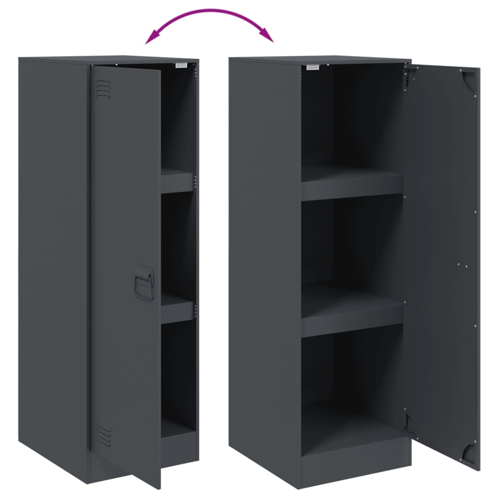 vidaXL Sideboard Anthracite 34,5x39x107 cm Steel