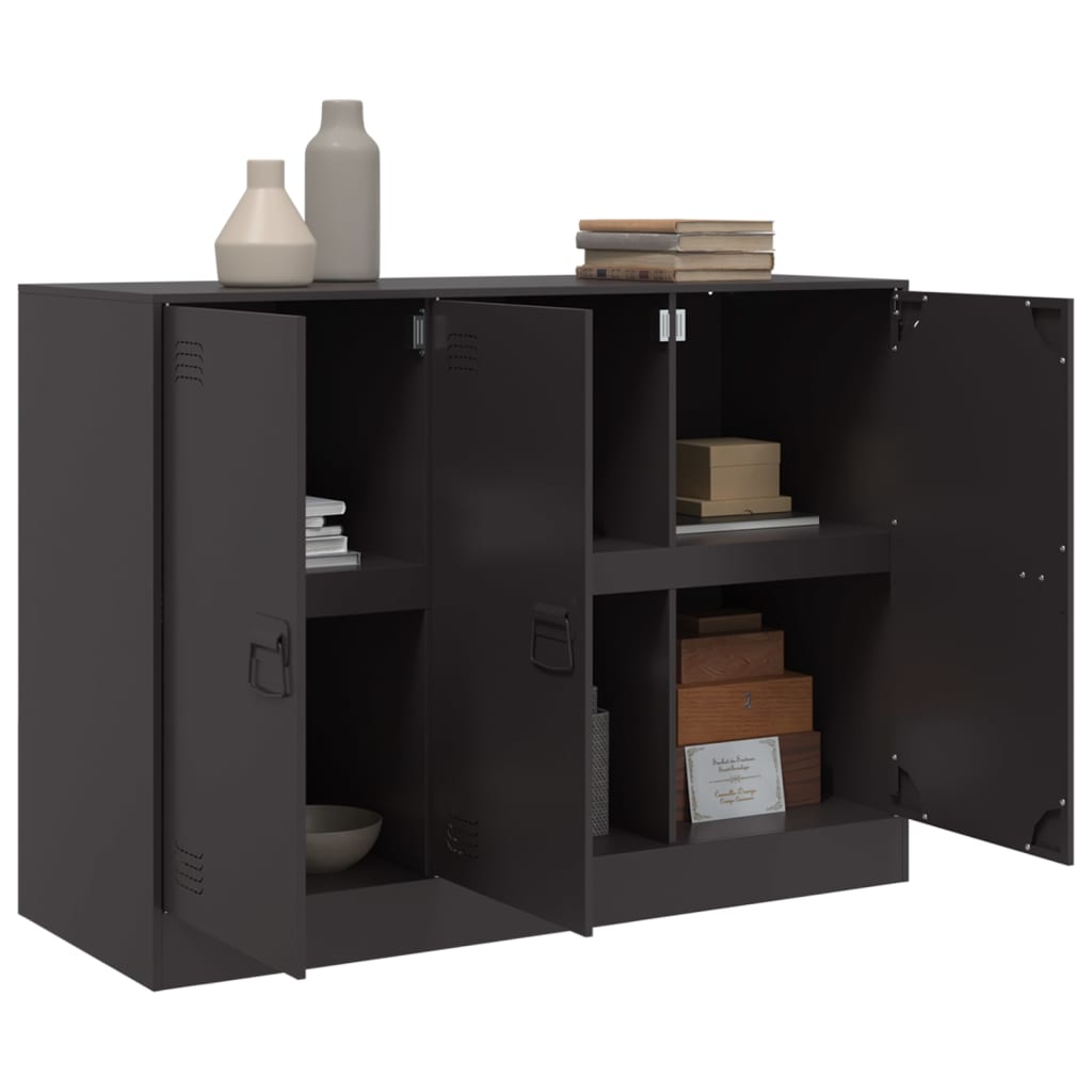 vidaXL Sideboard Black 99x39x73 cm Steel