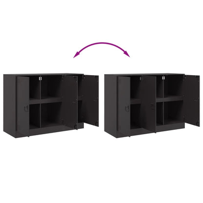 vidaXL Sideboard Black 99x39x73 cm Steel