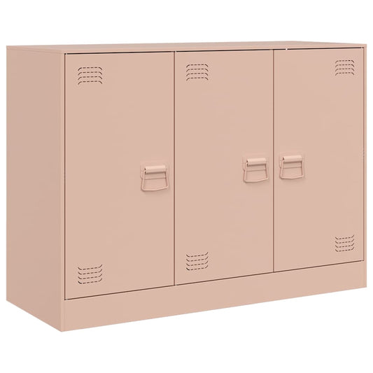 vidaXL Sideboard Pink 99x39x73 cm Steel