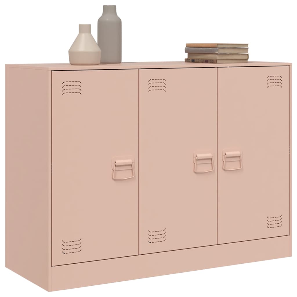vidaXL Sideboard Pink 99x39x73 cm Steel