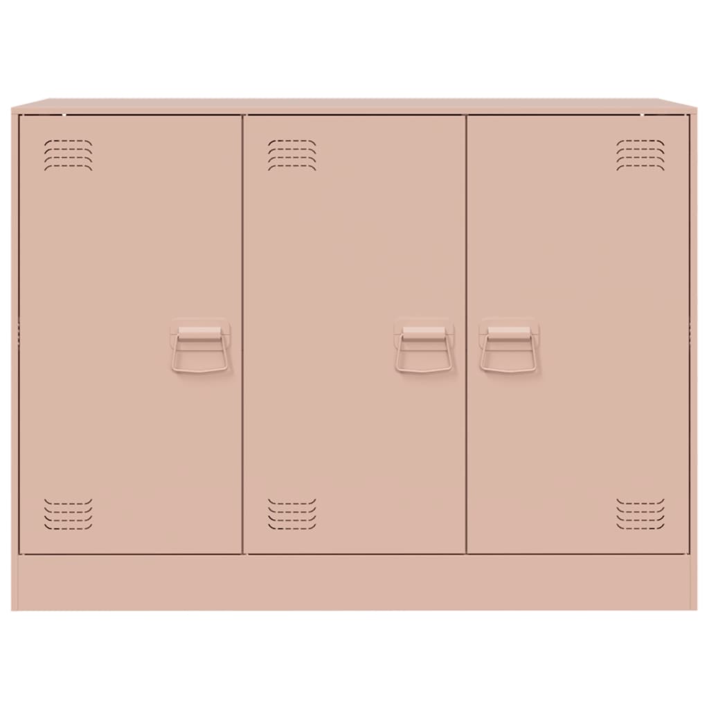 vidaXL Sideboard Pink 99x39x73 cm Steel