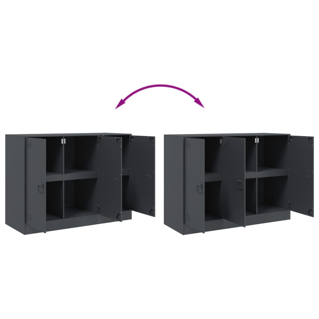 vidaXL Sideboard Anthracite 99x39x73 cm Steel