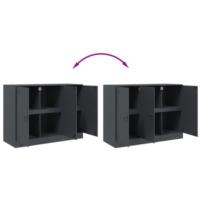 vidaXL Sideboard Anthracite 99x39x73 cm Steel