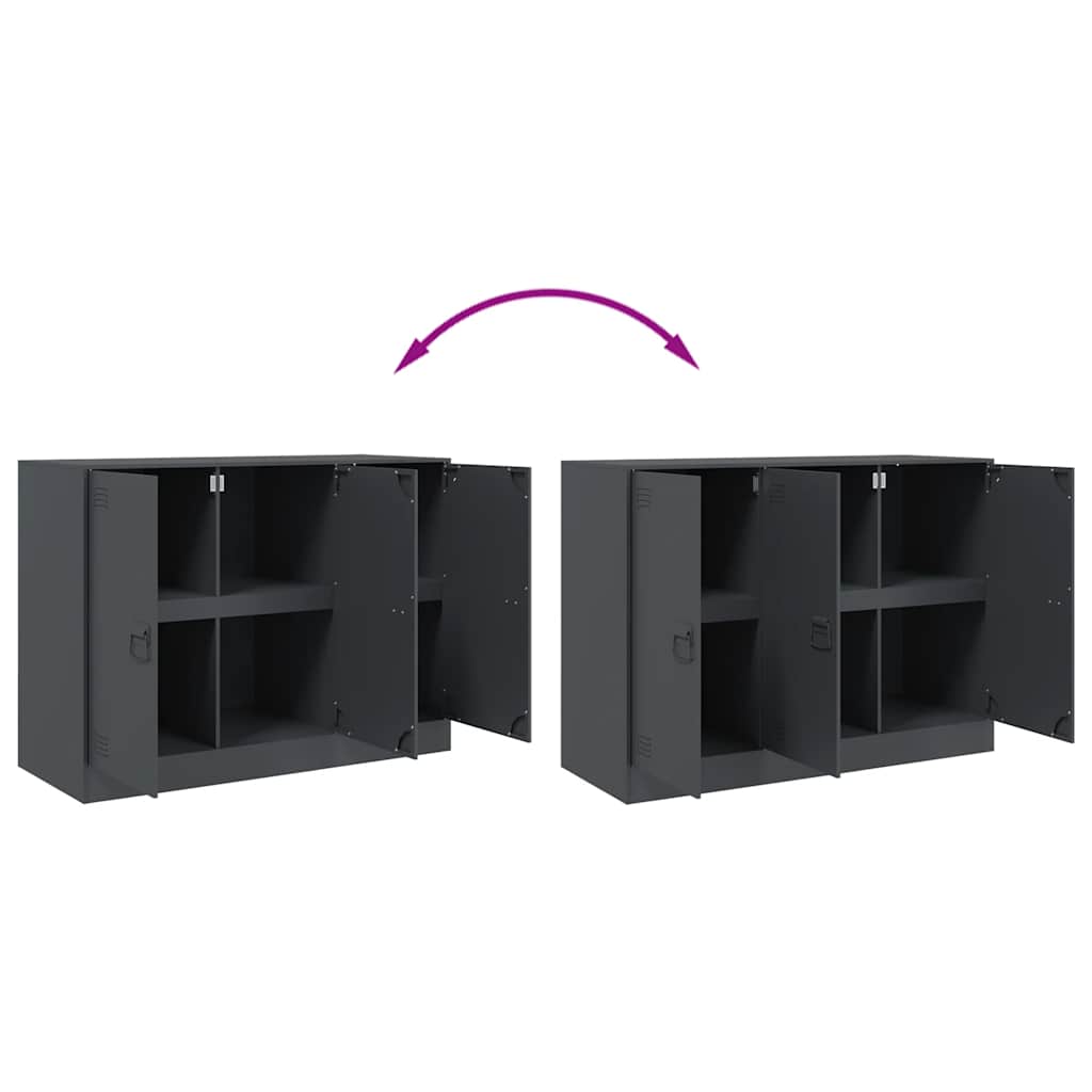 vidaXL Sideboard Anthracite 99x39x73 cm Steel