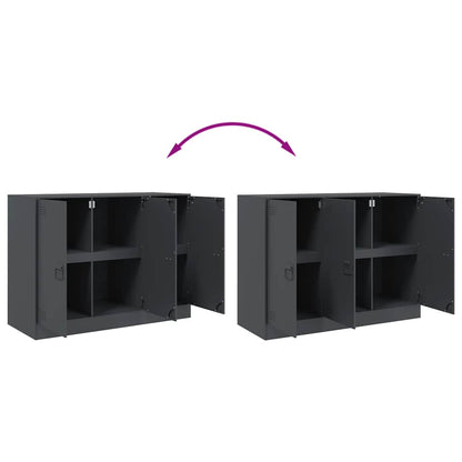 vidaXL Sideboard Anthracite 99x39x73 cm Steel