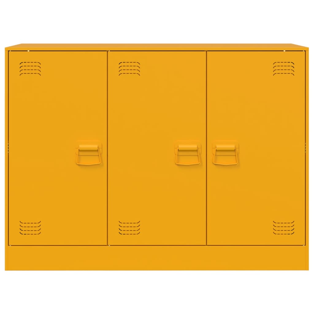 vidaXL Sideboard Mustard Yellow 99x39x73 cm Steel