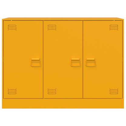 vidaXL Sideboard Mustard Yellow 99x39x73 cm Steel