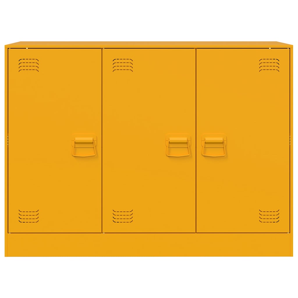 vidaXL Sideboard Mustard Yellow 99x39x73 cm Steel