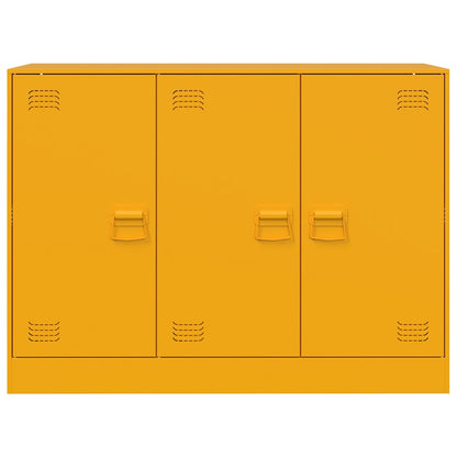 vidaXL Sideboard Mustard Yellow 99x39x73 cm Steel