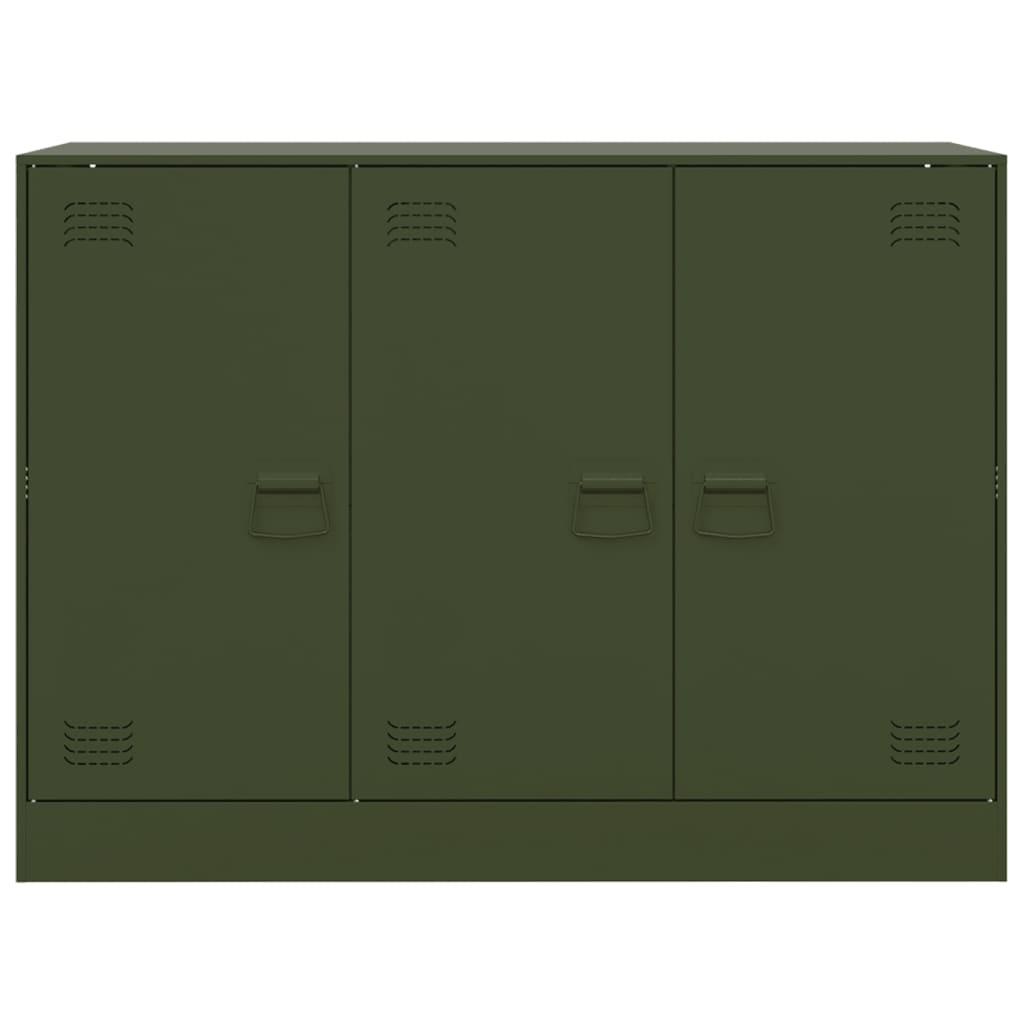 vidaXL Sideboard Olive Green 99x39x73 cm Steel