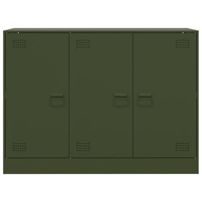 vidaXL Sideboard Olive Green 99x39x73 cm Steel