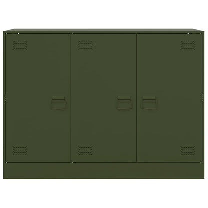 vidaXL Sideboard Olive Green 99x39x73 cm Steel