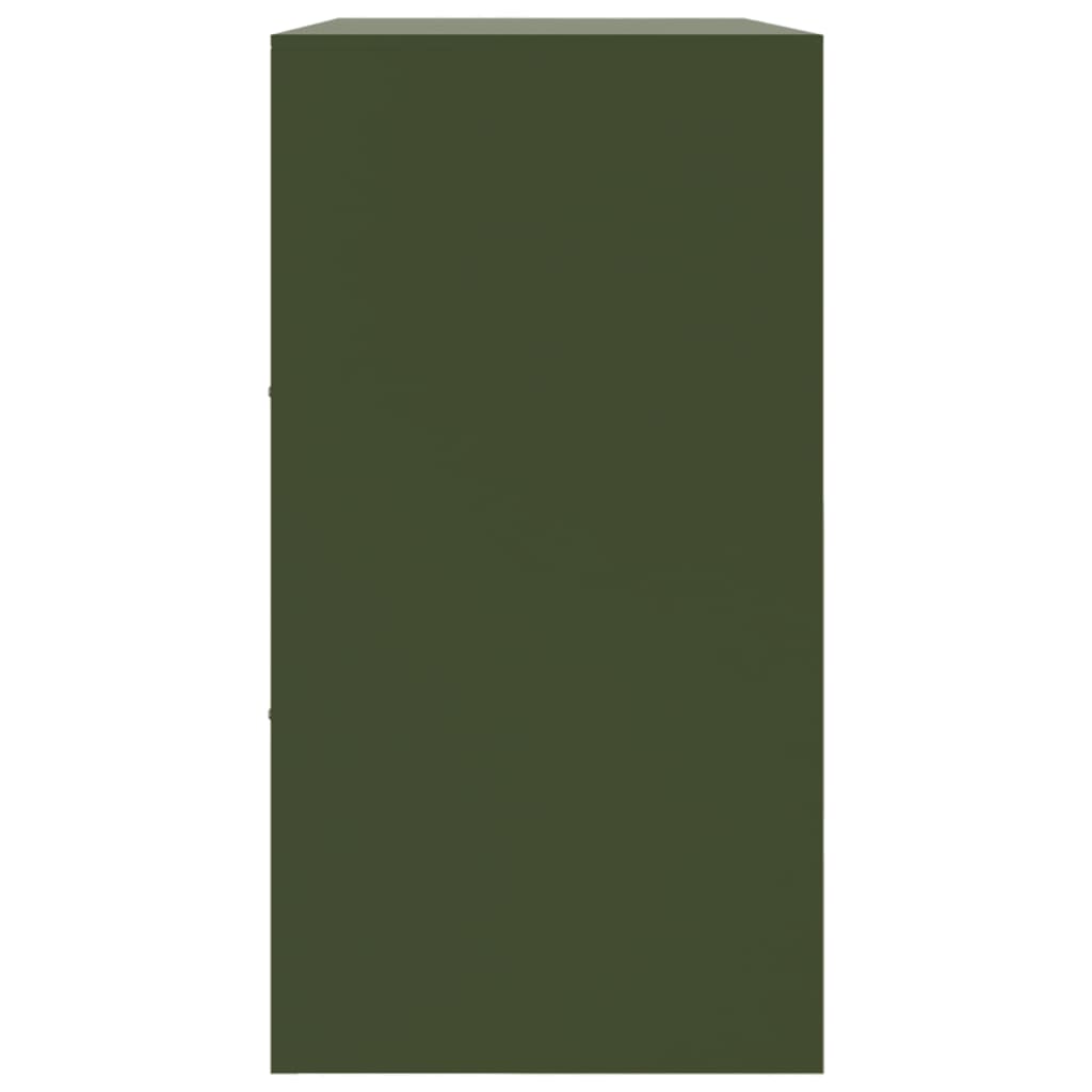 vidaXL Sideboard Olive Green 99x39x73 cm Steel
