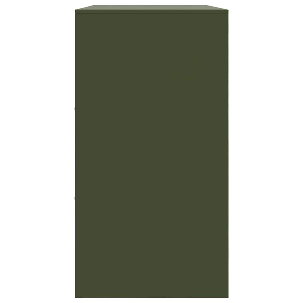 vidaXL Sideboard Olive Green 99x39x73 cm Steel