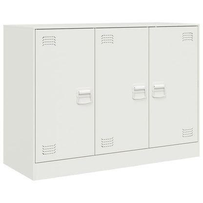 vidaXL Sideboard White 99x39x73 cm Steel