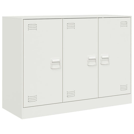 vidaXL Sideboard White 99x39x73 cm Steel