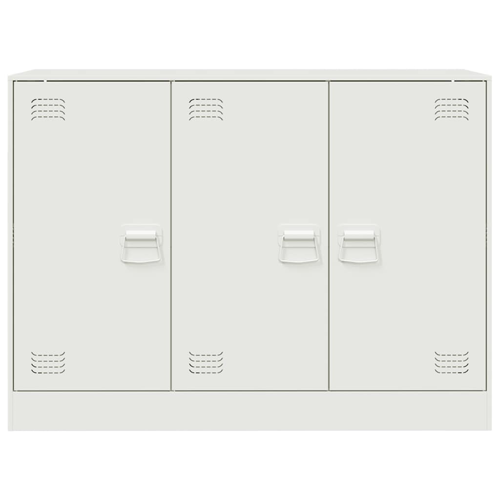vidaXL Sideboard White 99x39x73 cm Steel