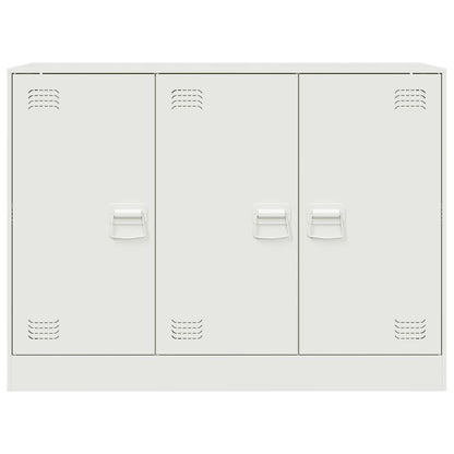 vidaXL Sideboard White 99x39x73 cm Steel