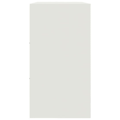 vidaXL Sideboard White 99x39x73 cm Steel