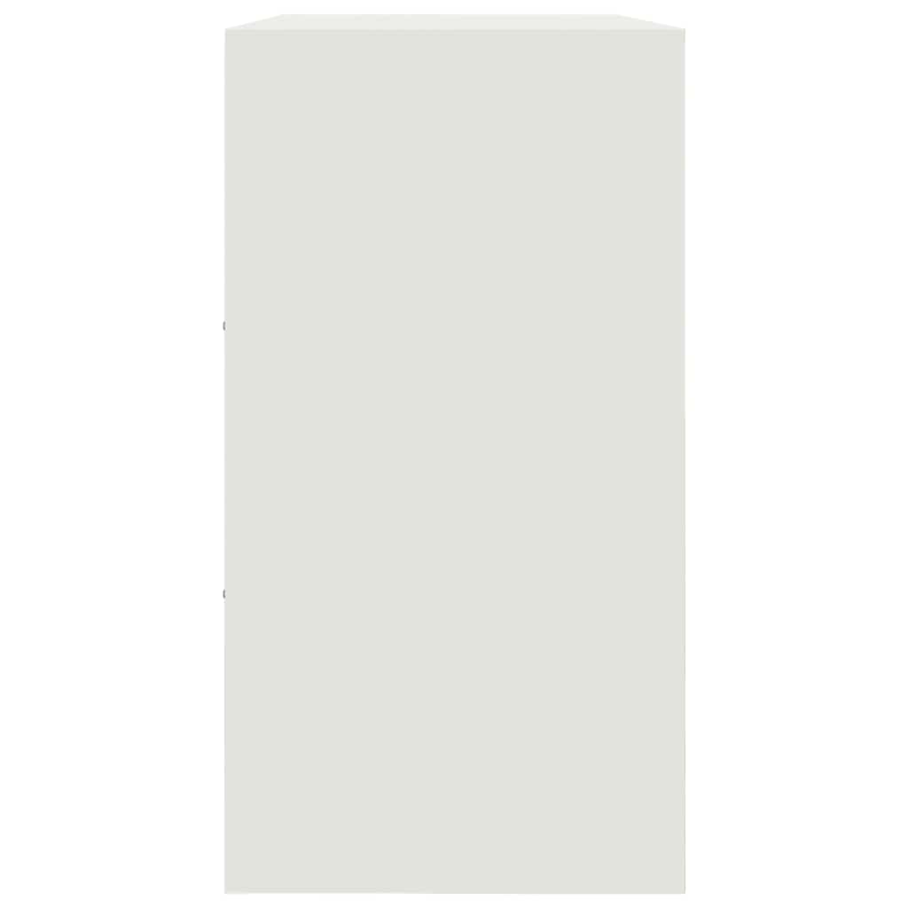 vidaXL Sideboard White 99x39x73 cm Steel