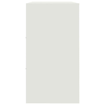 vidaXL Sideboard White 99x39x73 cm Steel