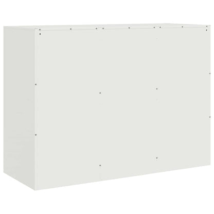 vidaXL Sideboard White 99x39x73 cm Steel